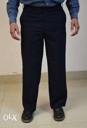 Regular fit indigo colour formal trouser peter