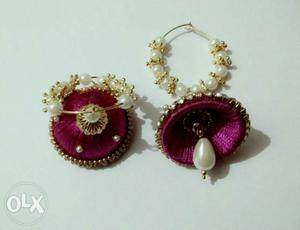 Silk thread new earrings available in different