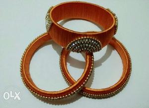 Silk thread pair of new bangles available in