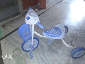 Toddler's Blue Plastic Drift Trike