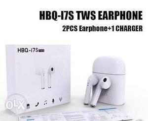 I7s Apple earbuds with box and Mi Bluetooth
