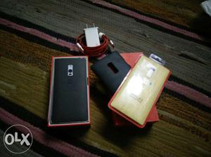 One plus 2 with charger + back caver + Battery