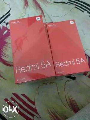 Redmi 5a 16gb+2gb sealed piece