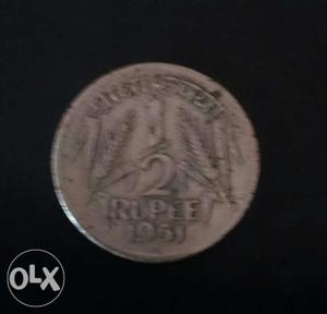 1/2 Rupee indian coin 