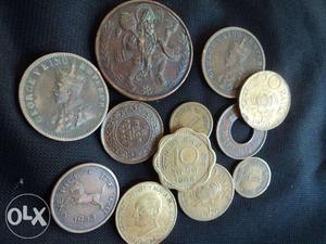 13 coin including Hanuman genuine coin