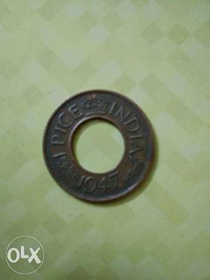 2 Piece - 1 Pice Coins British India Fixed Price