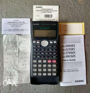 Black Casio S.V.R.A.M. Graphing Calculator