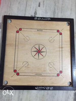 Carom board with all coins