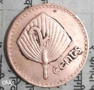 Coin Fiji 2 cents Bronze