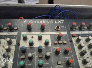 Dj sound mixer lx7ii sound craft with new paty
