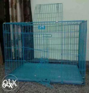 Dog cage new full size with tray box pack