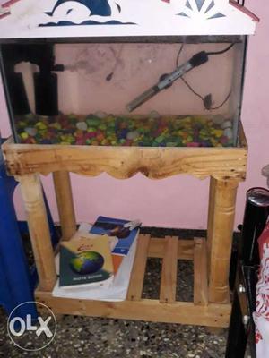 Fish tank and stand.