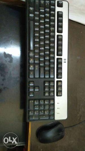 Grey And Black HP Keyboard