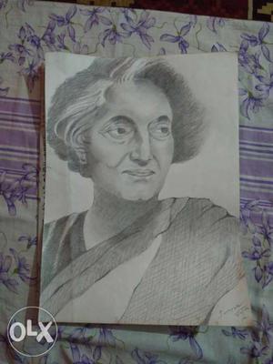 I am an aspiring painter...Indira Gandhi made by