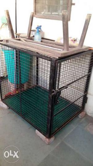 Iron large dog cage good condition