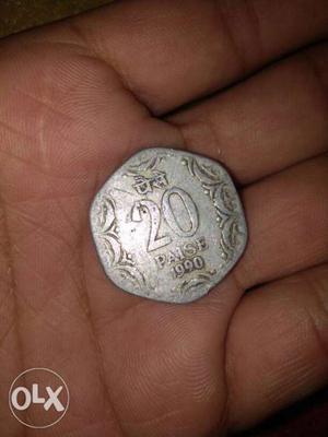 Old 4 coin 20 paise