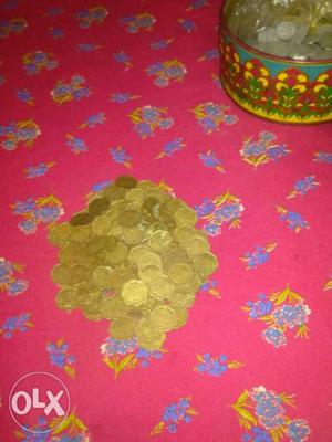 Old Indian coins of peetal r for sale