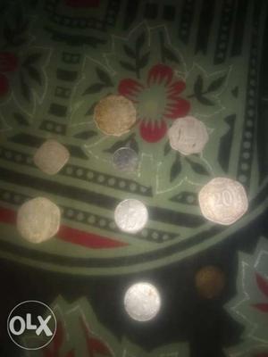 Old coins from  to ps 5ps 10ps 20ps 25ps