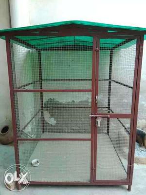 Pet cage 6 x 6 x 8feet size primer and black