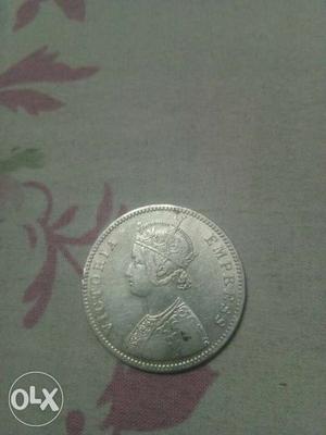 Round Silver Empress Coin