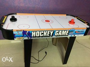 White And Blue Air Hockey Table