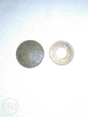  old year indian coin