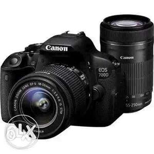 Black Canon EOS 700D Camera on rent not to sell only 500rs