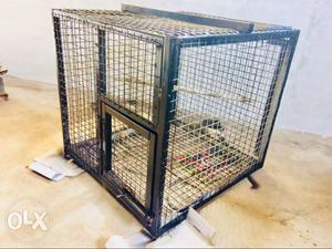 Black Framed Pet Cage