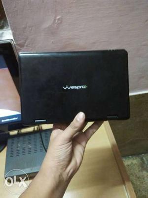 Black Laptop Computer with charger.