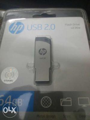 Pen drive hp 64 gb sealed new with bill mrp 