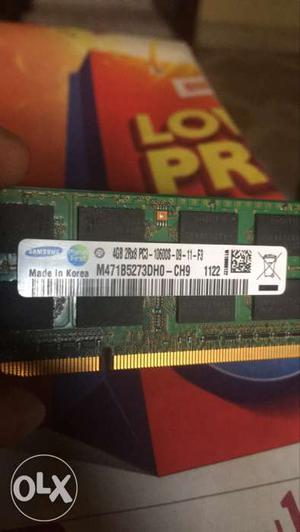 Samsung DDR3 pc3L 4gb laptop Ram - New