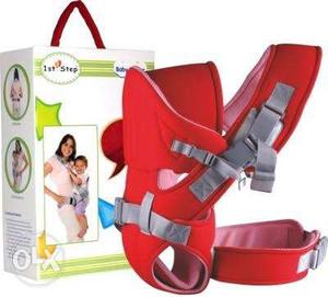 Baby's Red And Gray 1st Step Carrier
