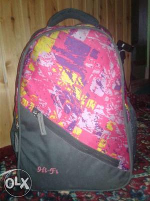 Black And Purple Hi-Fi Backpack