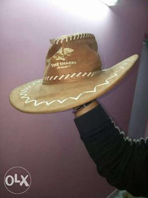 Brown And White Cowboy Hat