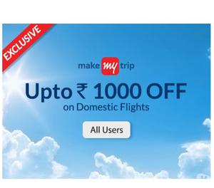 Get MakeMyTrip Flight Coupons and Offers New Delhi