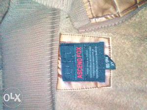 Good condition pure leather jacket colour grey