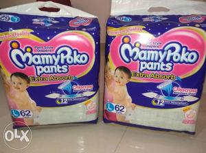 Mamy Poko Pants Diaper Packs of 2 (62 N) large size