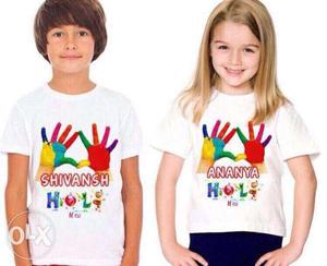 Printed tShirts available for kids