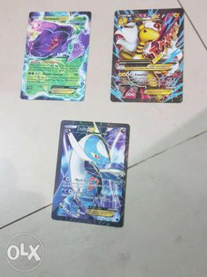 Three Pokemon Game Cards