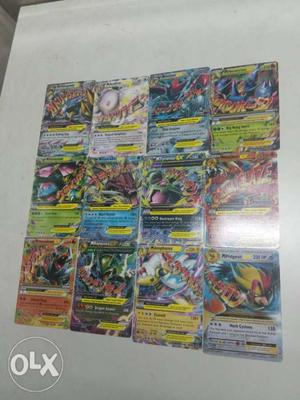 Twelve Pokemon Game Card Collection
