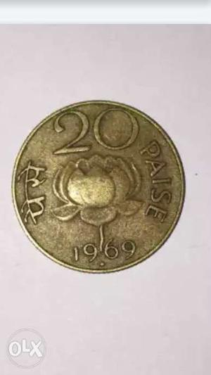 20 paisa lotus coin,each coin 8k