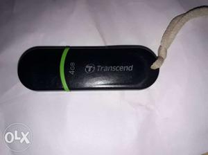 4GB Black Transcend Thumb Drive
