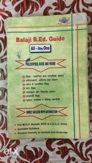 Balaji B.Ed hindi medium guide