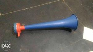 Blue And Orange Plastic Horn