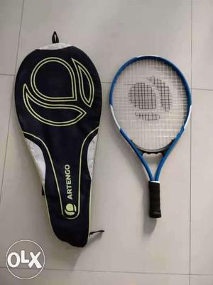 Blue And White Artengo Tennis Racket With Case