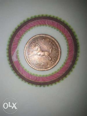  Bronze-colored 1 Dice Coin