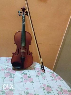 Brown Violin With Box