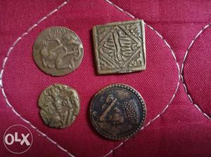 Four 500years old coins