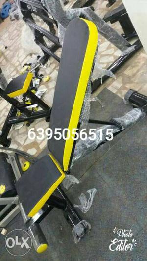 Grey And Yellow Exercise Equipment