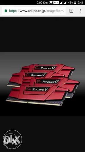 Gskill Ripjaws V DDR4 32gb ram (8x4)